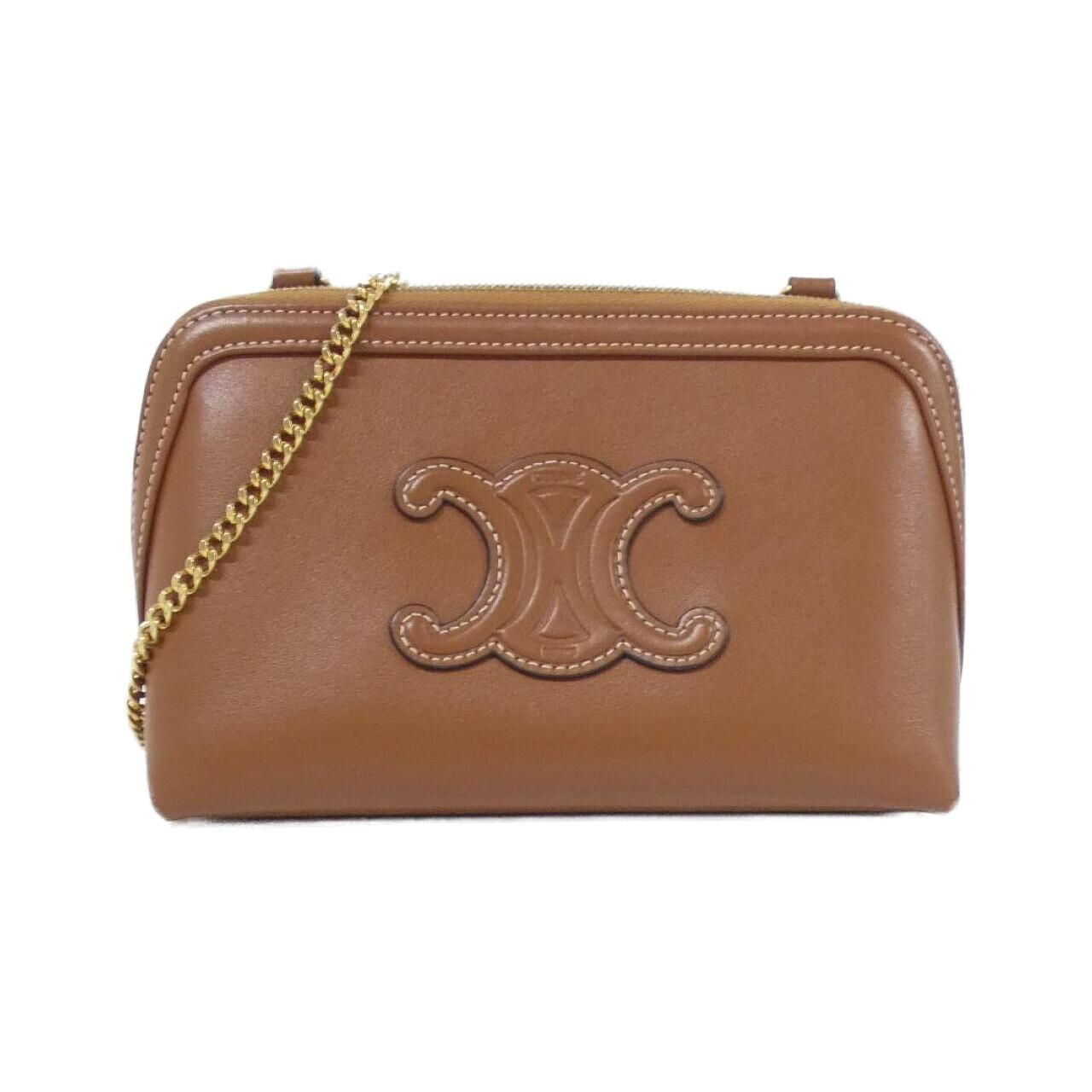 セリーヌ チェーン クラッチ キュイル トリオンフ ショルダーバッグ