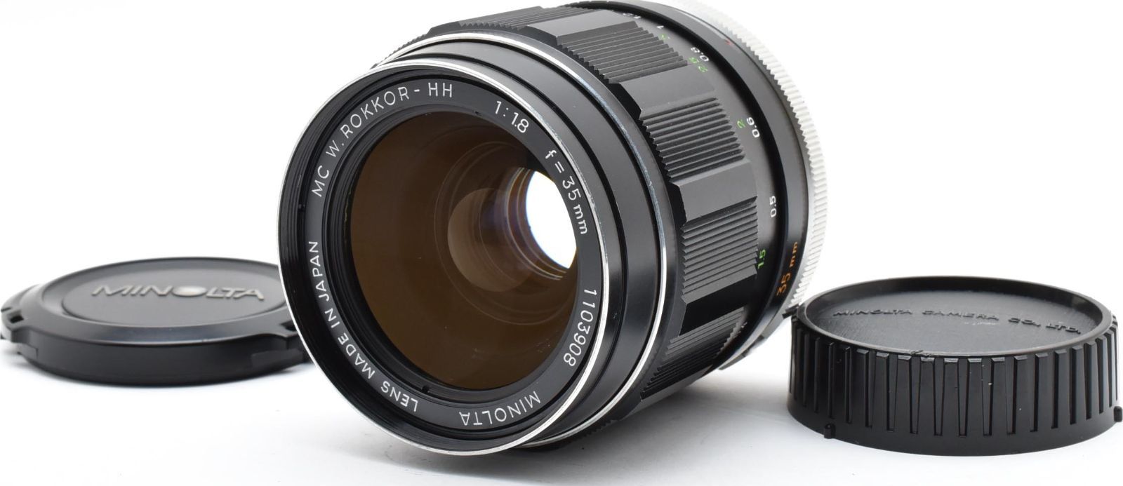 A 02 7186 12 ミノルタ MINOLTA MC W Rokkor HH 35 mm F 1 8