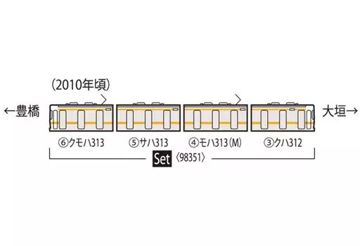 鉄道模型 1 150 JR 313 1100系近郊電車セット 4両 98351