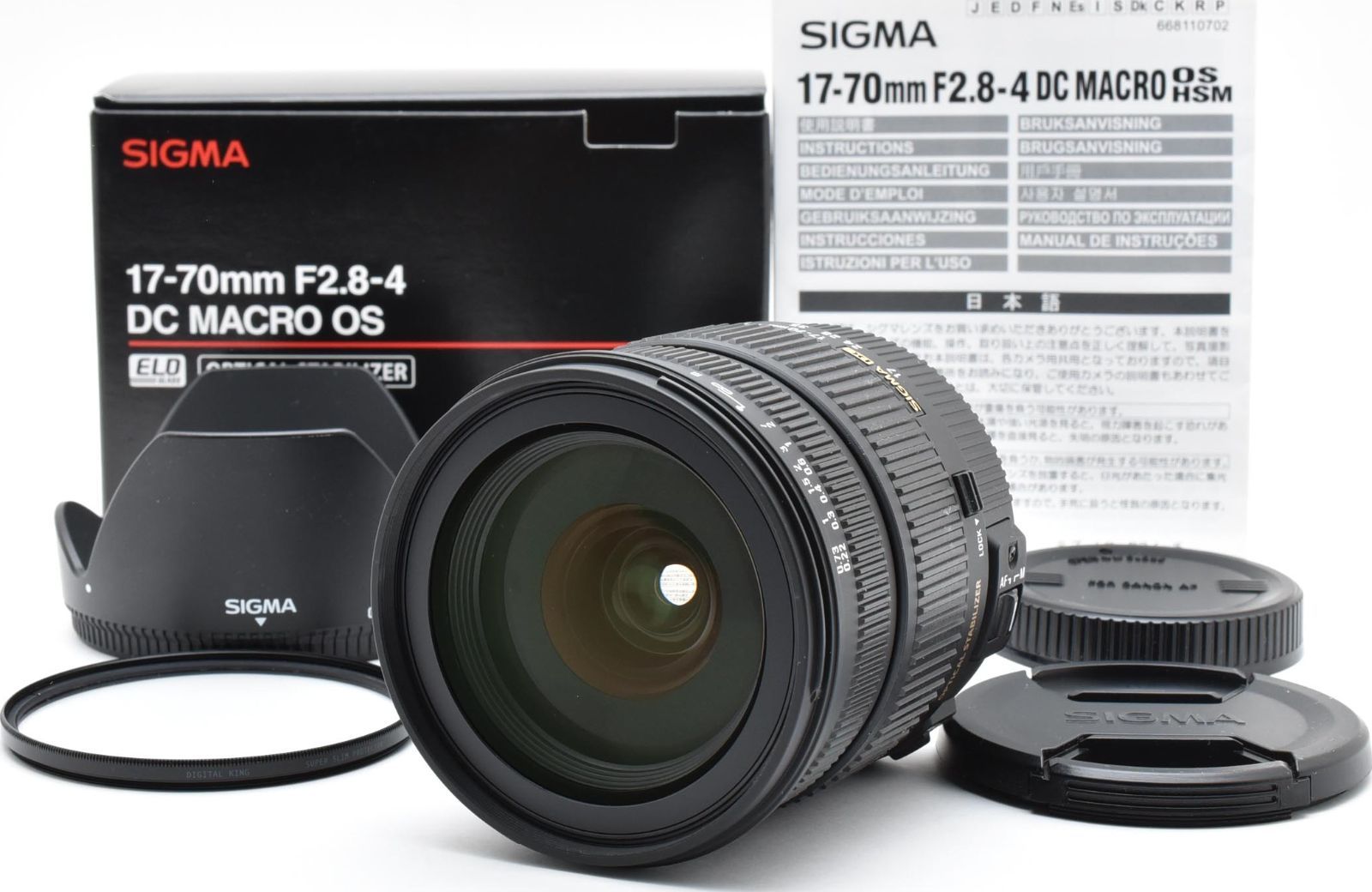 A02[7203]4☆美品☆ シグマ SIGMA 17-70mm F2.8-4 DC OS HSM キヤノン 
