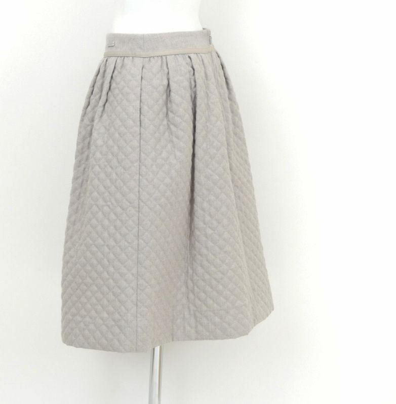 極美品FOXEYフォクシー キルティングスカート Skirt 39263 スカート38