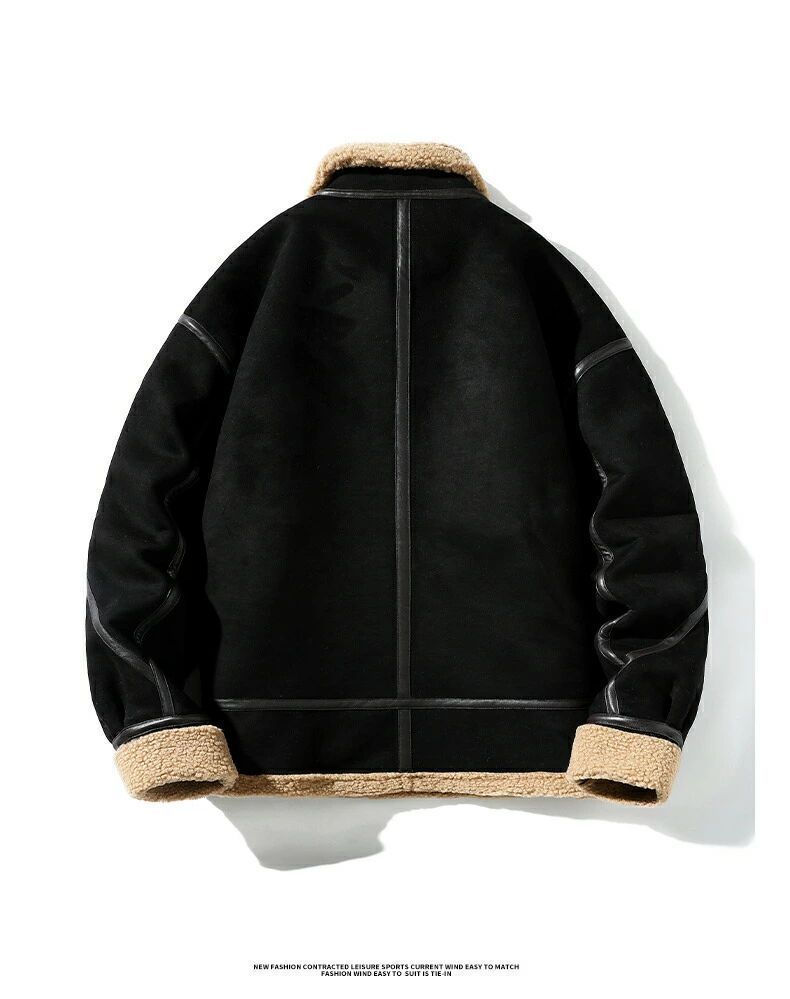 ボアジャケット ムートンジャケット メンズ 裏ボア 裏起毛 厚手