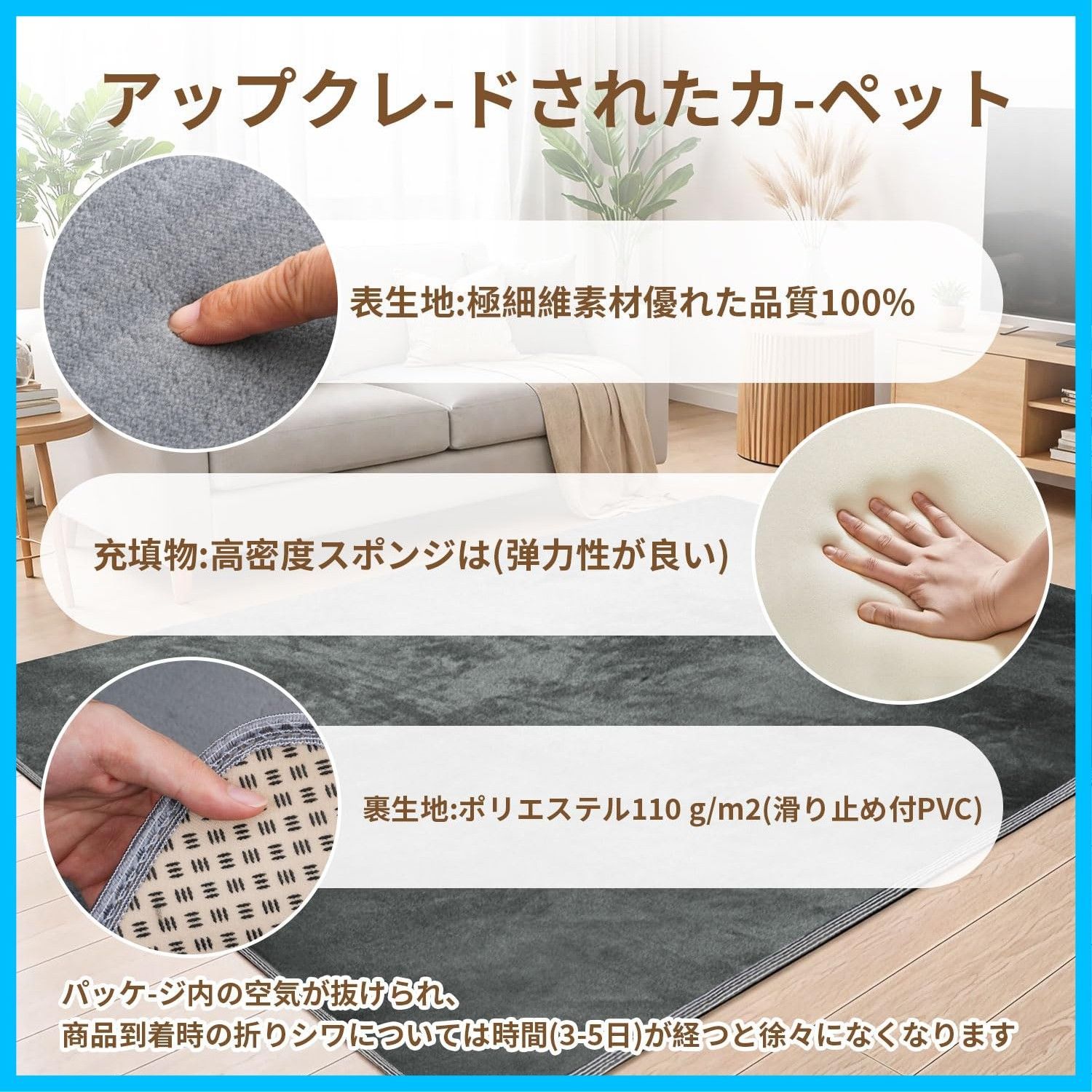  さらフワ触感 フランネル 防ダニ 防臭 オールシーズン快適に使用 抗菌 カーペット ラグマット 簡単に掃除 床暖房ホットカーペット対応 洗える ラグ 北欧 滑り止め付き 250 cm おしゃれ x 200 約3畳 その他 文房具 事務用品