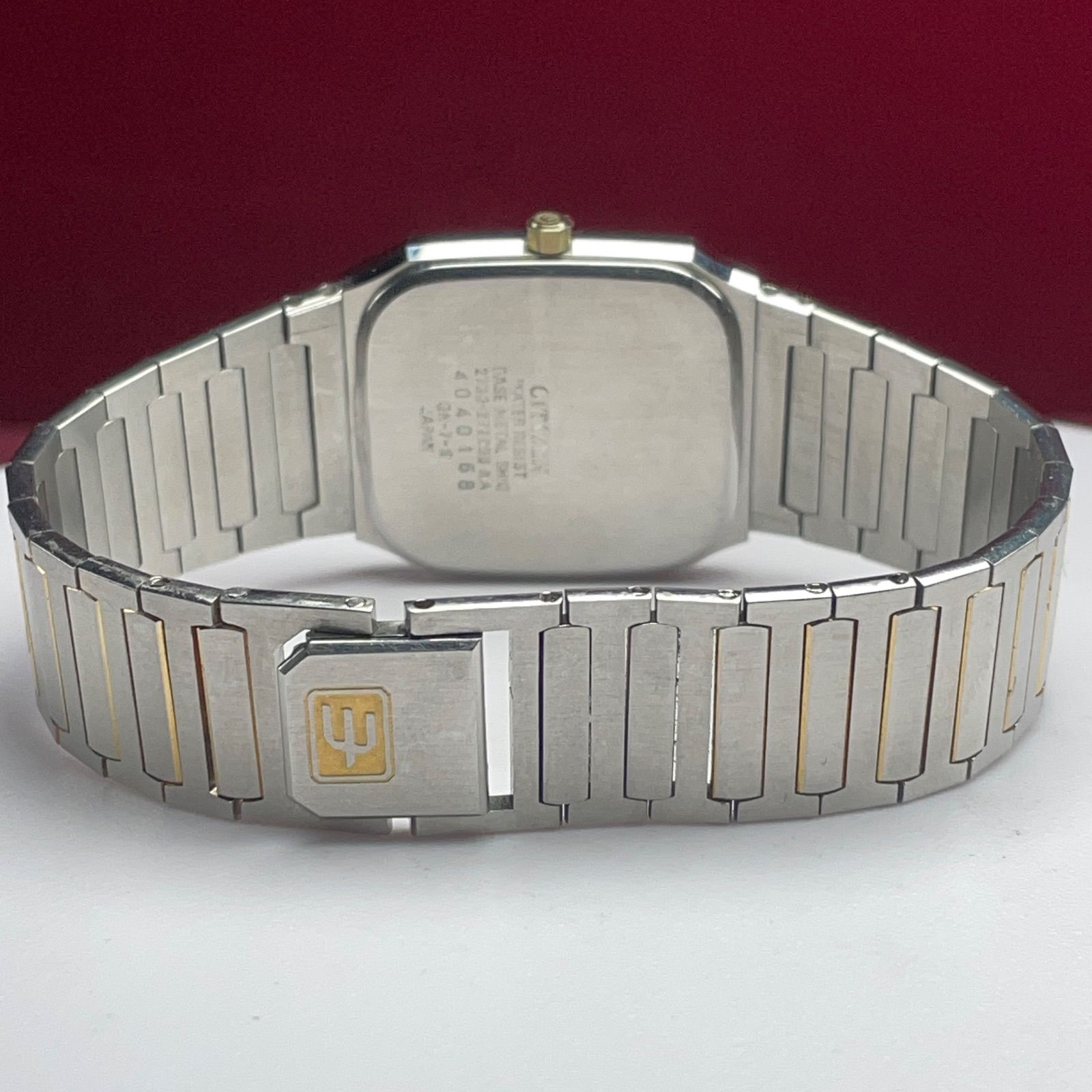 ★未使用 80s CITIZEN エクシード QZ 電池交換済 日本製 腕時計 ☆OH済 80s CITIZEN EXCEED QZ 電池交換済 純正SSブレス ヴィンテージ