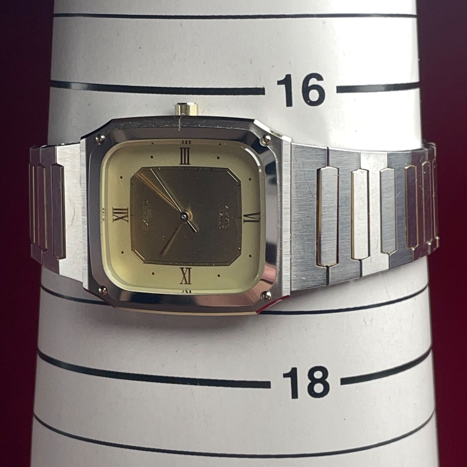 ☆OH済 80s CITIZEN EXCEED QZ 電池交換済 純正SSブレス ヴィンテージ