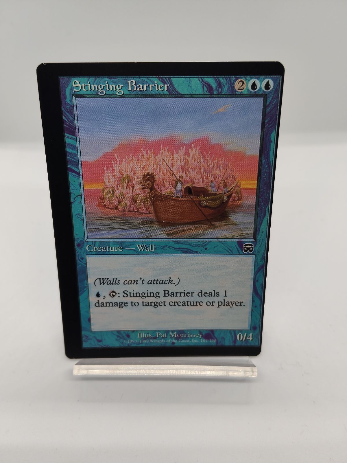 MTG エラーカード】裁断ズレ 刺し草の障壁 英語版 / Stinging Barrier