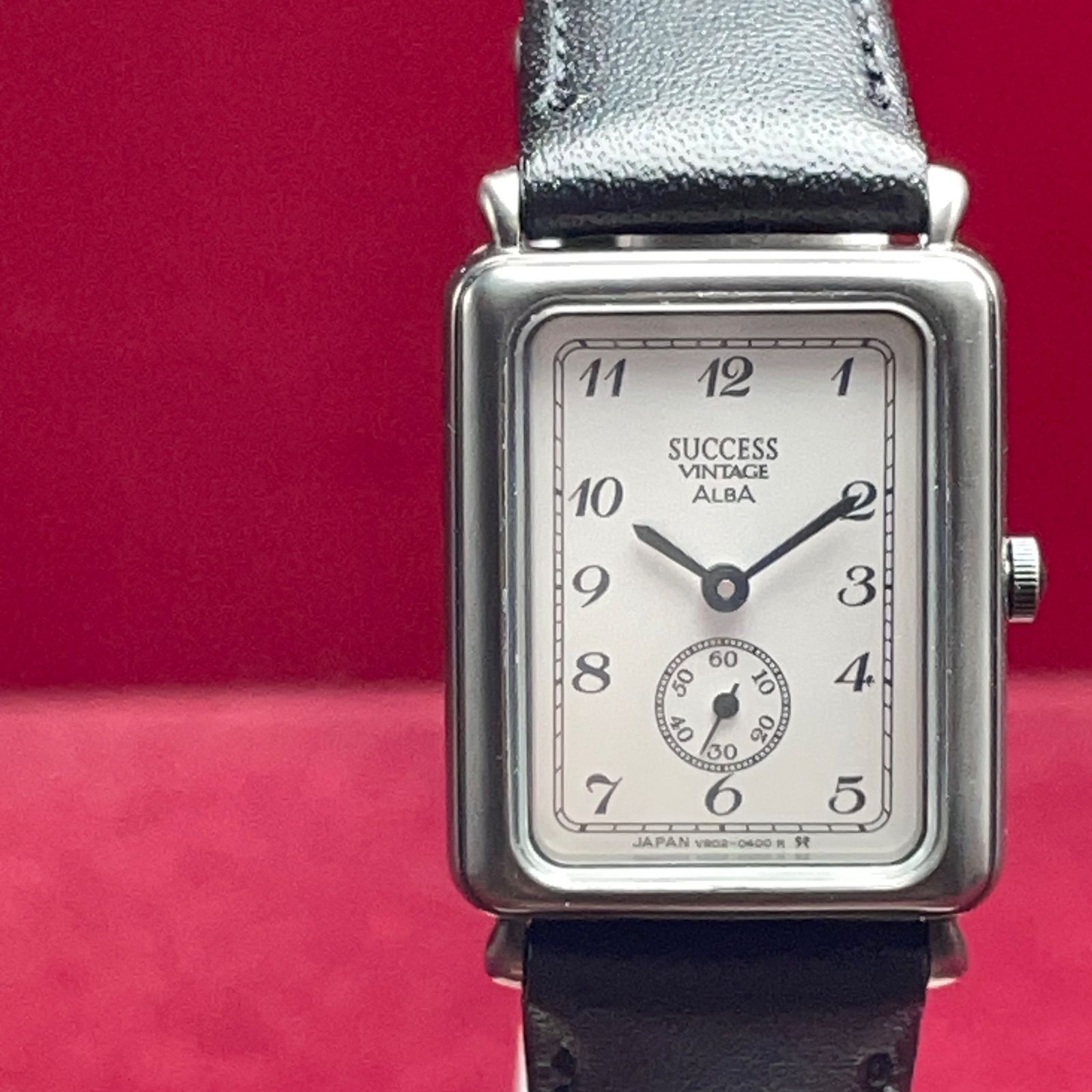 【新品電池】seiko alba tank ヴィンテージ 稼働品 美品 SEIKO】ALBA ESTATE V701-5A30 QUARTZ 未使用時計 時計店在庫品 電池