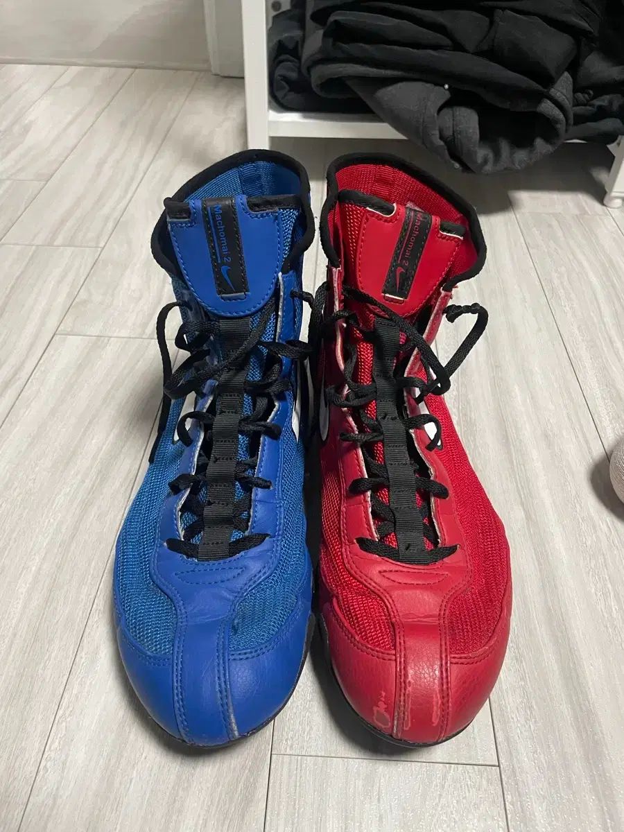 ナイキ マチョマイル2 ボクシング シューズ レッド ブルー