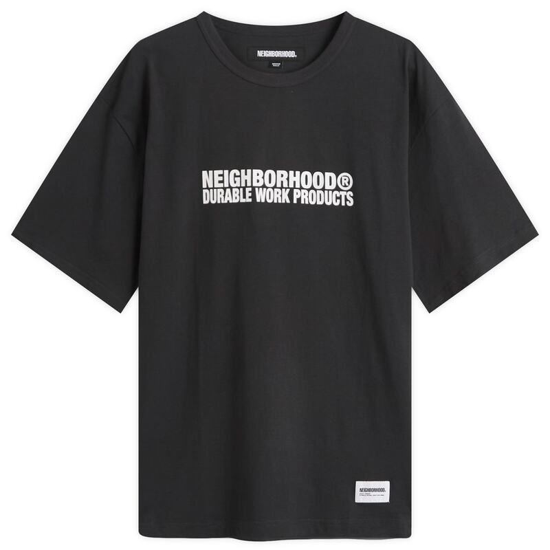 ネイバーフッド メンズ トップス Tシャツ ロゴ Neighborhood Sheltech Logo TShirt Black ブラック