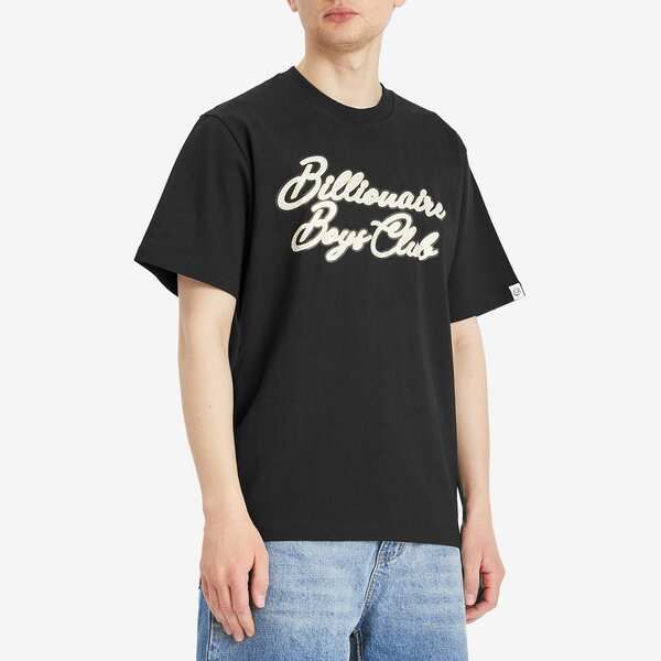 ビリオネアボーイズクラブ メンズ トップス Tシャツ ロゴ Billionaire Boys Club Diamond Script Logo TShirt Black ブラック
