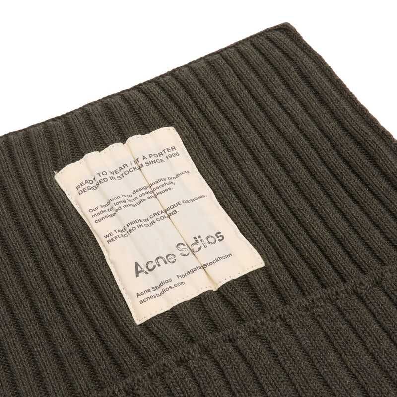 アクネ ストゥディオズ メンズ アクセサリー 帽子 コットン Acne Studios Koton Cotton Beanie Vintage Green グリーン