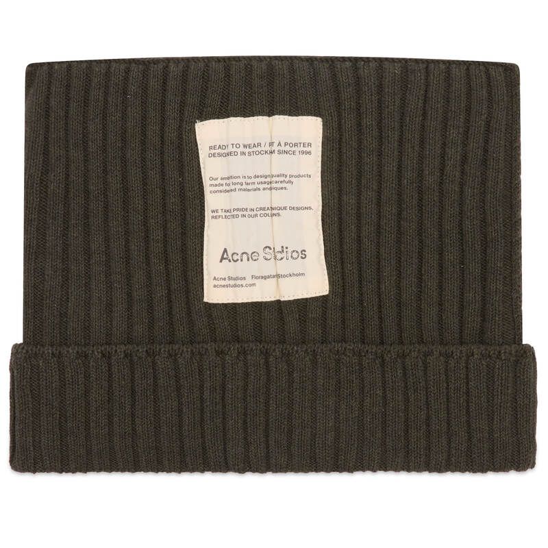 アクネ ストゥディオズ メンズ アクセサリー 帽子 コットン Acne Studios Koton Cotton Beanie Vintage Green グリーン