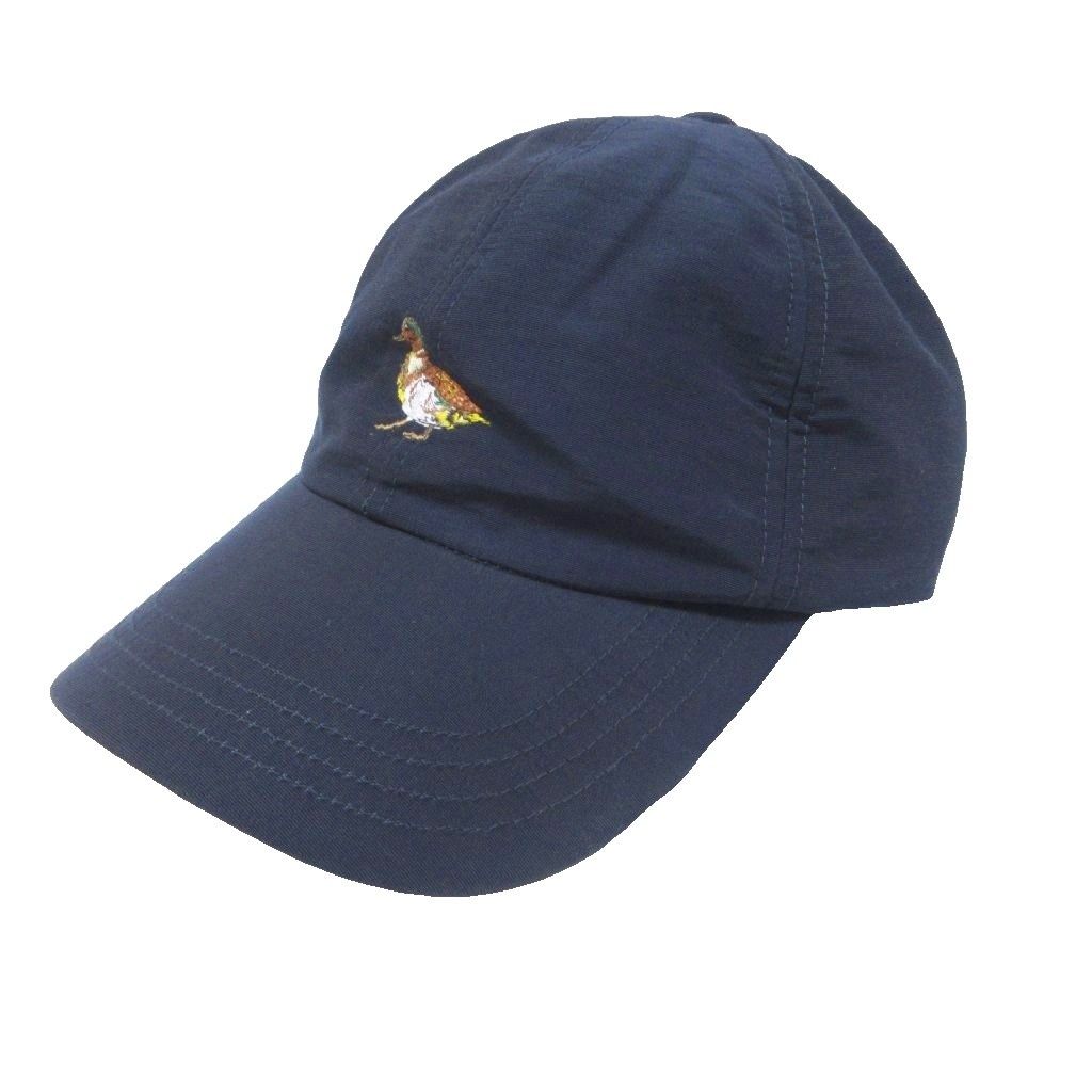 バブアー Barbour ノア NOAH コラボ タグ付 SPORTS CAP スポーツキャップ 帽子 刺繍 裏地 チェック 紺 ネイビー 1226