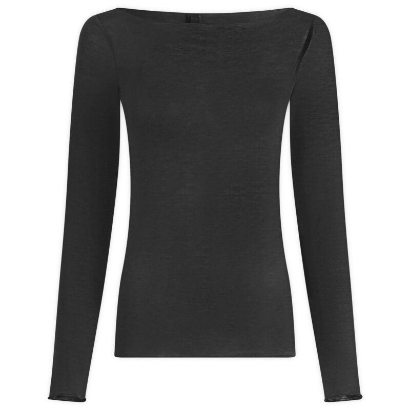 スキムズ レディース トップス シャツ シアー SKIMSheer Modalong Sleeve Wide Neck Top Onyx