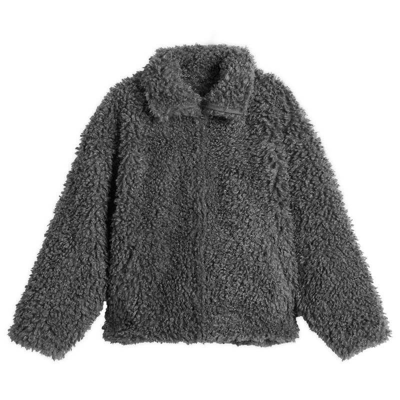 アクネ ストゥディオズ レディース アウター ジャケット ブルゾン フリース Acne Studios Felemmy Chunky Fleece Jacket Carbon Grey グレー