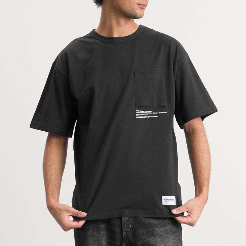 ネイバーフッド メンズ トップス Tシャツ Neighborhood Sheltech PocketShirt Black ブラック