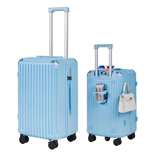 VECELO スーツケース キャリーケース USBポート付き 超軽量 多機能 大型 静音 アルミフレーム 耐衝撃