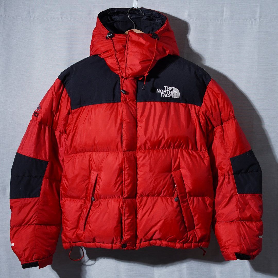 ノースフェイス summit series ダウンジャケット　XL 赤 ノースフェイス THE NORTH FACE ダウンジャケット M 相当 表記 S
