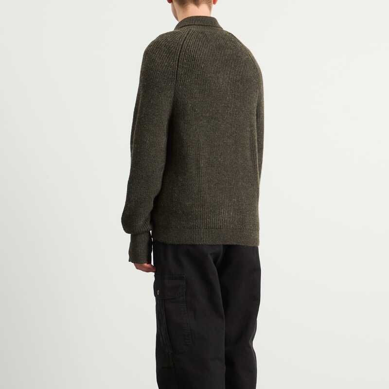  バブアー メンズ アウター カーディガン Barbour Heritage Garthman Zip Cardigan Olive Ink オリーブ その他 研磨機