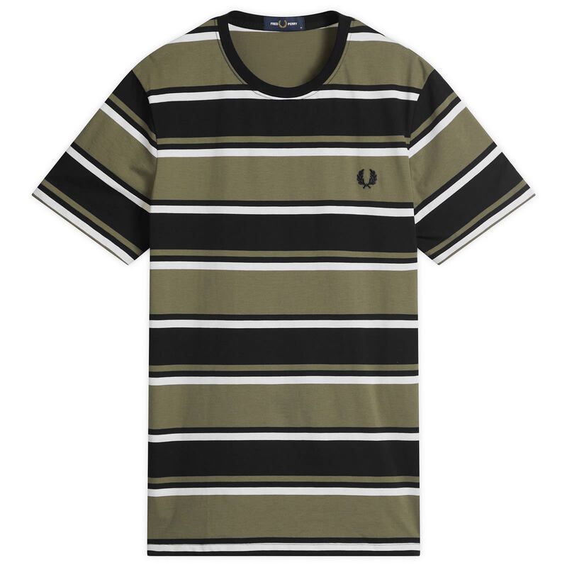 フレッドペリー メンズ トップス Tシャツ Fred Perry B Striped TShirt Black ブラック