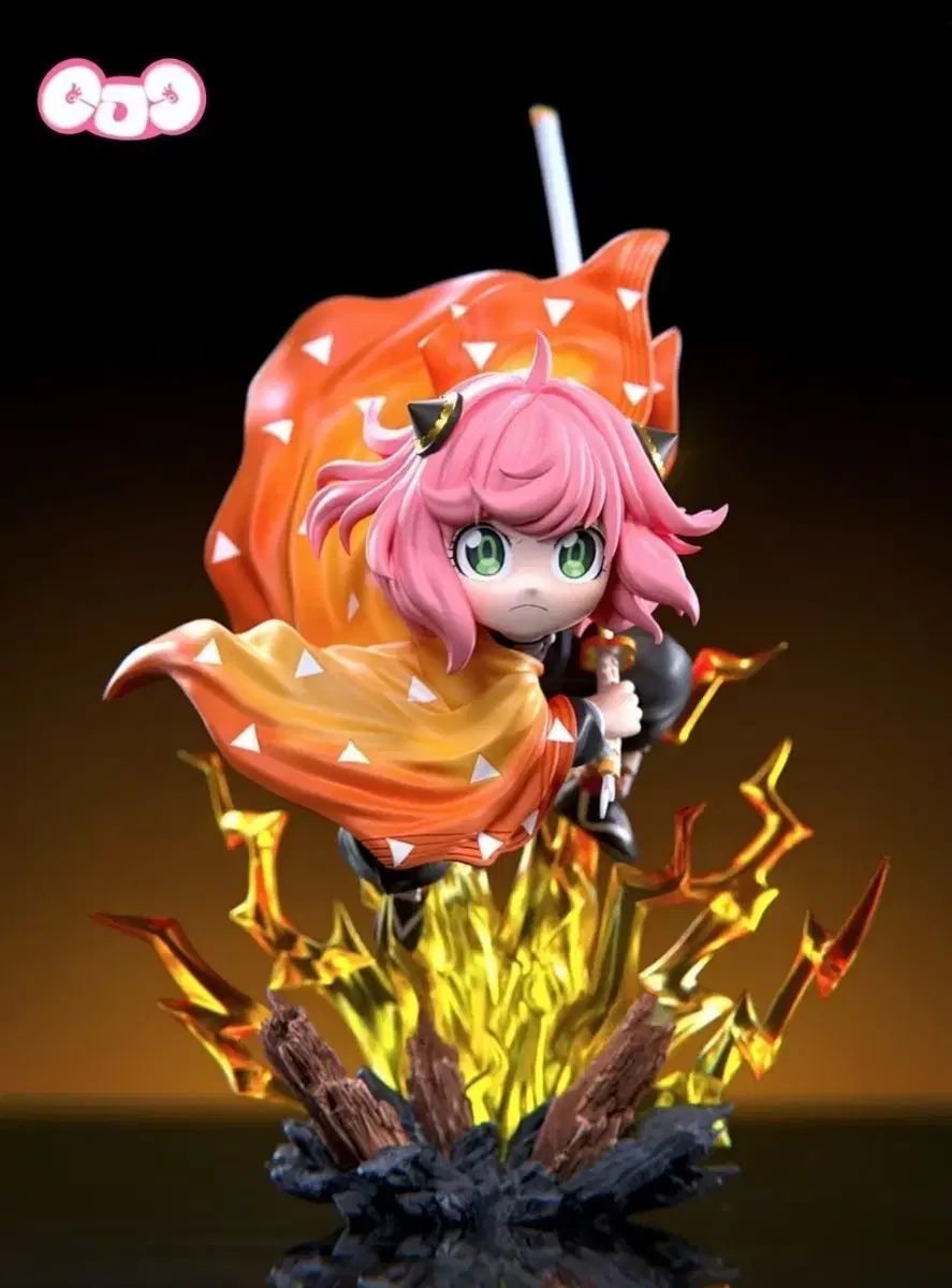 SPY FAMILY スパイファミリー アーニャ 鬼滅の刃 コラボ 我妻 善逸 レジン フィギュア