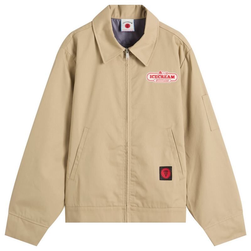 アイスクリーム メンズ アウター ジャケット ブルゾン ICECREAM IC Supplies Work Jacket Brown ブラウン