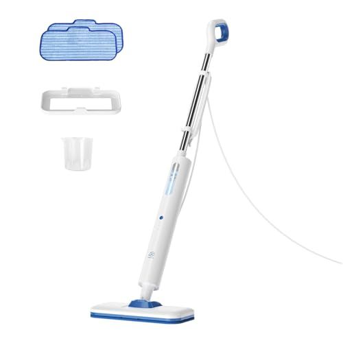 スチームクリーナー スチームモップ 高温スチーム掃除機 カーベッドグライダー付き 450 mL スチーム調整機能 水拭き 軽量 コンパクト 床 油汚れ 絨毯 畳 フローリング 大掃除 a 7404 ea 3