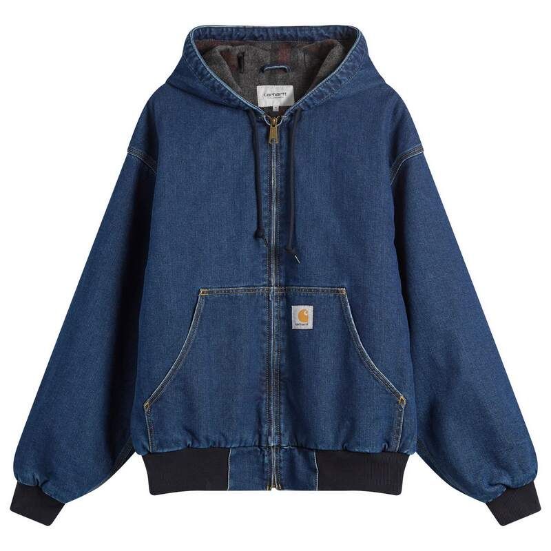 カーハート メンズ アウター ジャケット ブルゾン デニム Carhartt WIP Denim OG Active Jacket Blue Stone Washed ブルー