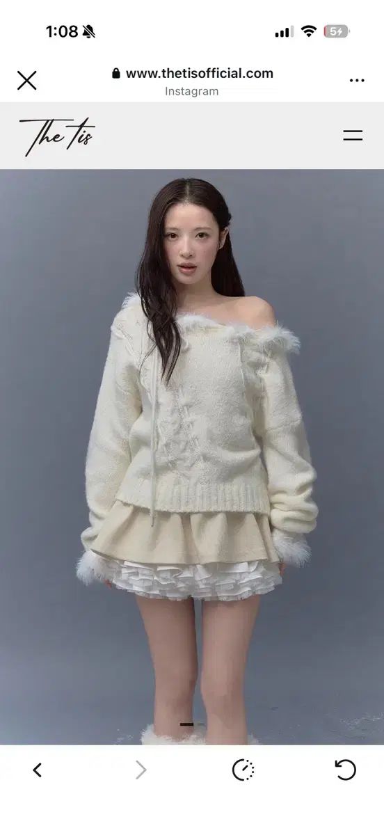 THETIS エンジェル ダーティー Tシャツ アイボリー