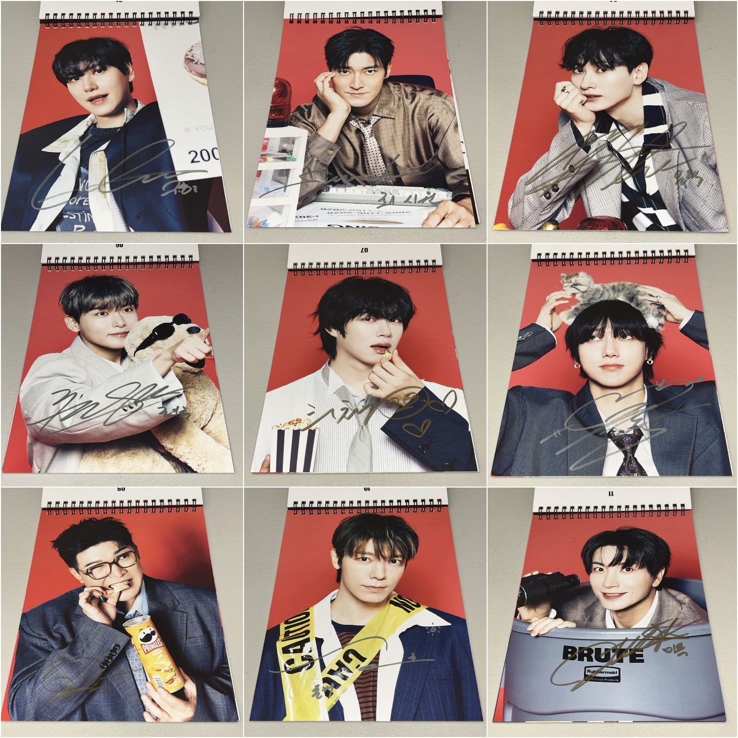 SUPER JUNIOR 直筆サイン 2026シーグリ 卓上カレンダー タレントグッズ