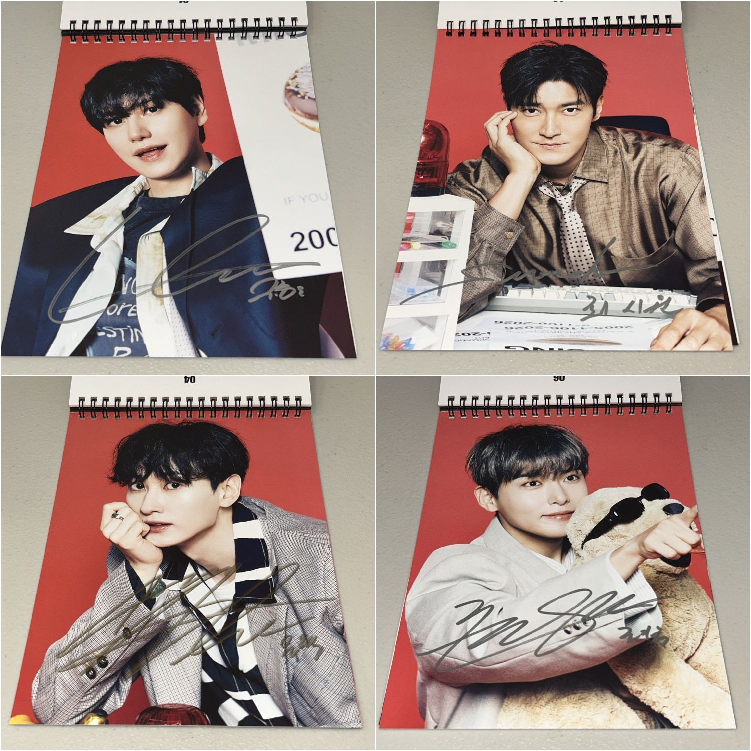 SUPER JUNIOR 直筆サイン 2026シーグリ 卓上カレンダー タレントグッズ