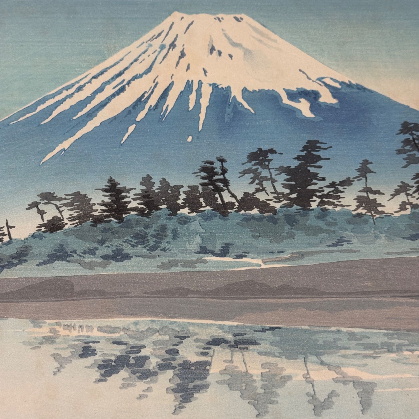 徳力 富 吉郎 真作 彩色 木版画 徳力富吉郎 富士三十六景