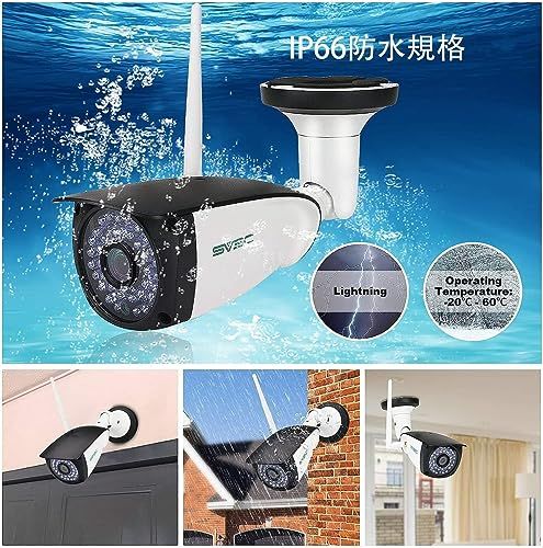 送料無料】防犯カメラ 屋外 監視カメラ wifi 500万画素 HD ワイヤレス