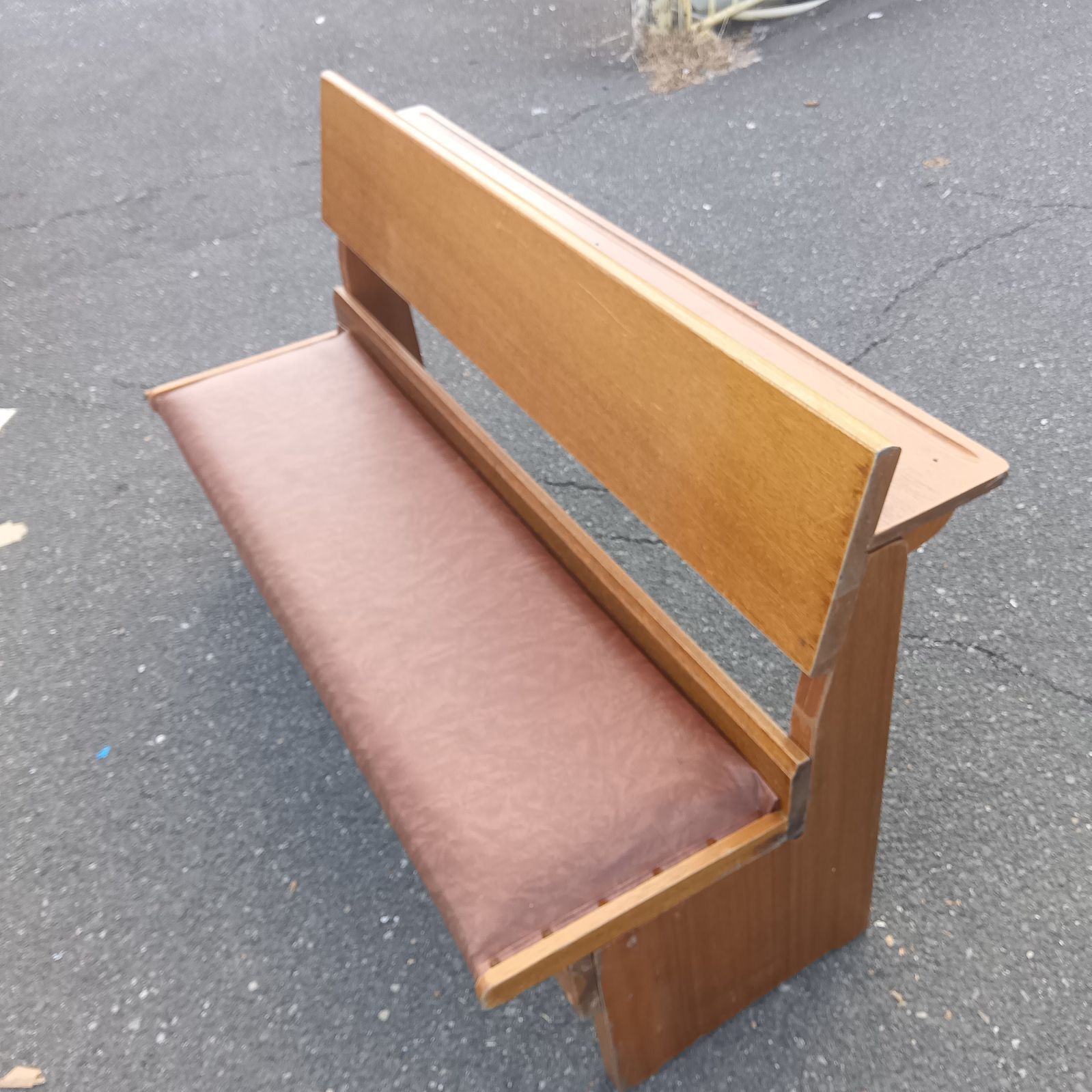 引取限定 チャーチベンチ 教会 長椅子 木製 レトロ カフェ 什器