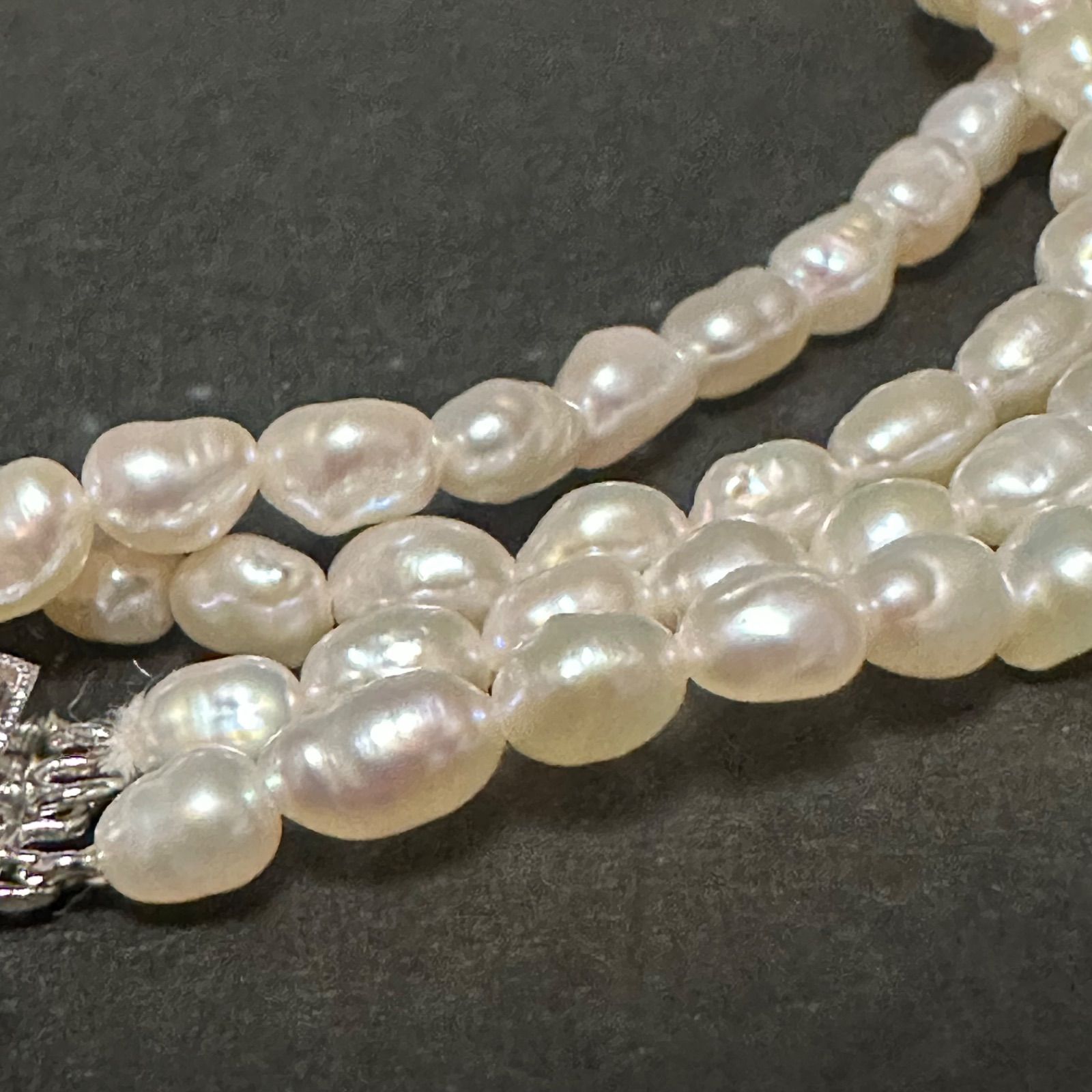 極美品 タサキ TASAKI 田崎 田崎真珠 ネックレス 淡水パール2連