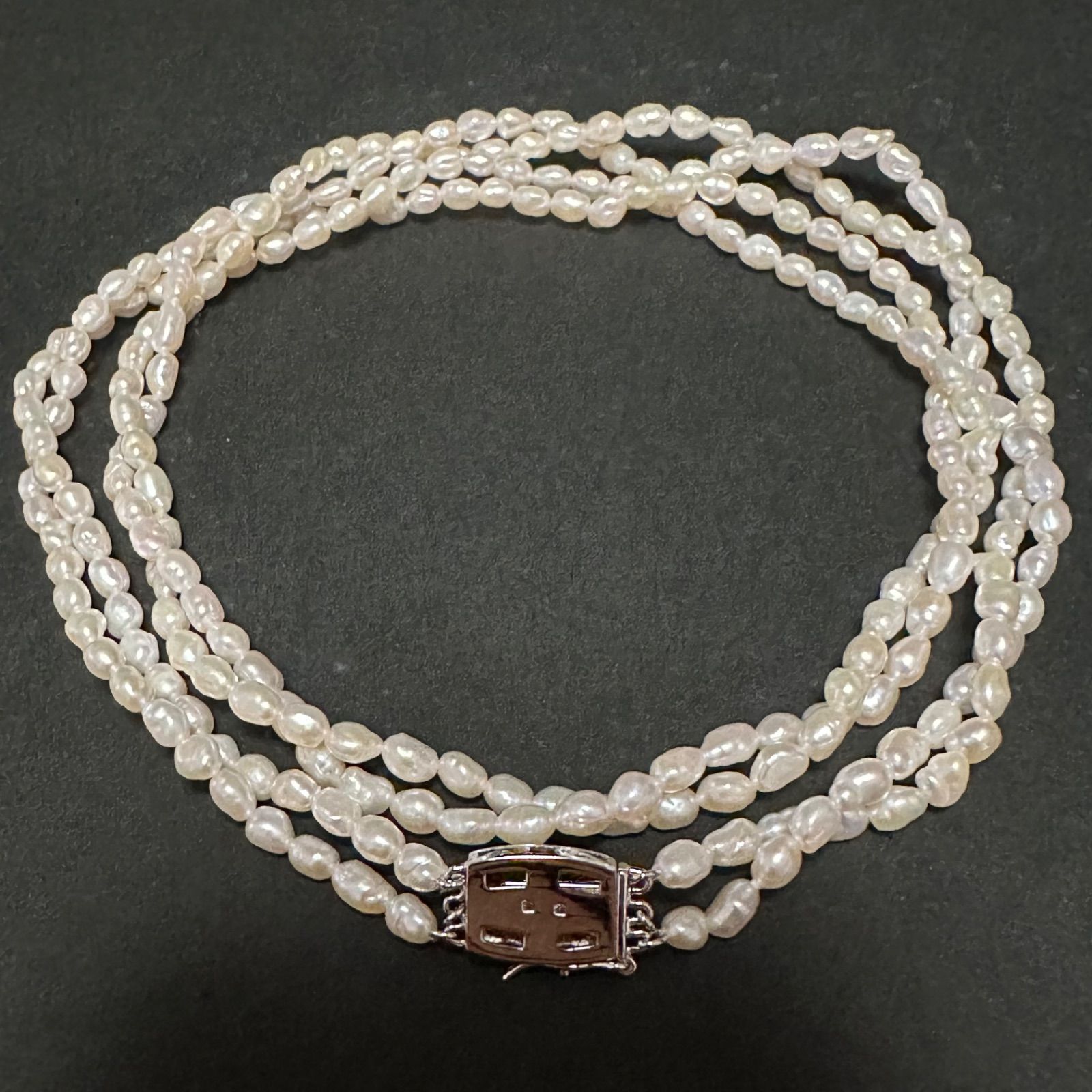 極美品 タサキ TASAKI 田崎 田崎真珠 ネックレス 淡水パール2連