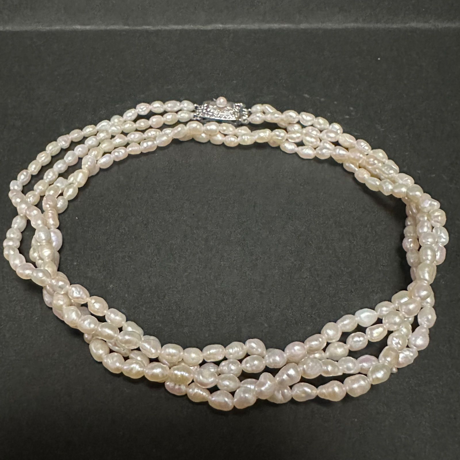 極美品 タサキ TASAKI 田崎 田崎真珠 ネックレス 淡水パール2連