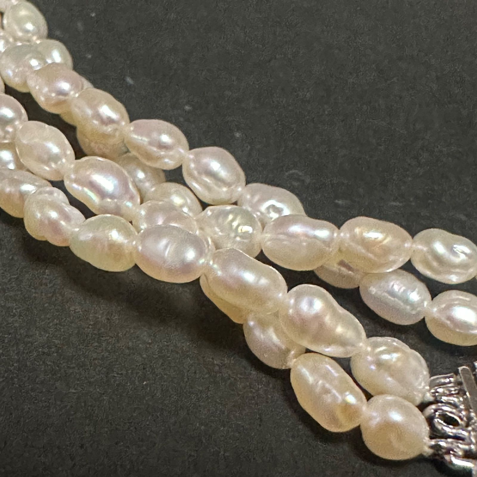 極美品 タサキ TASAKI 田崎 田崎真珠 ネックレス 淡水パール2連