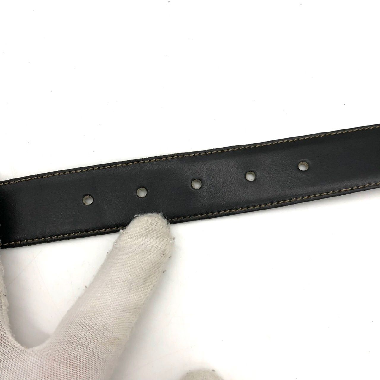 希少】セリーヌ CELINE ベルト トリオンフ 馬車バックル 黒 ブラック