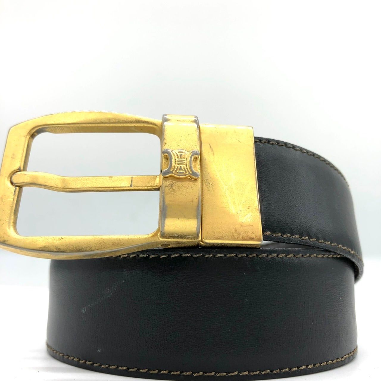 ✨希少✨セリーヌ ベルト トリオンフ 馬車金具 レディース 希少