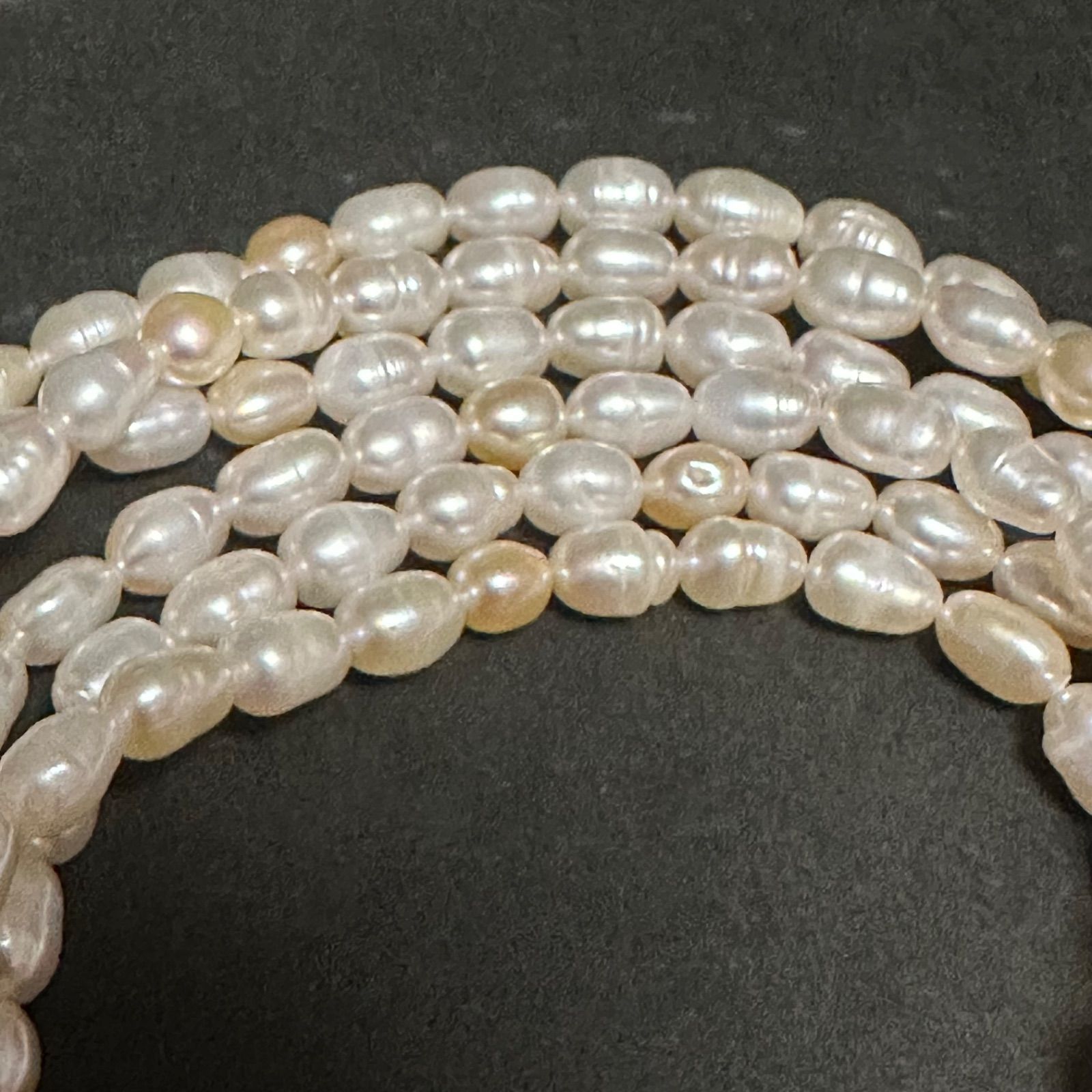 極美品 タサキ TASAKI 田崎 田崎真珠 ネックレス 淡水パール3連
