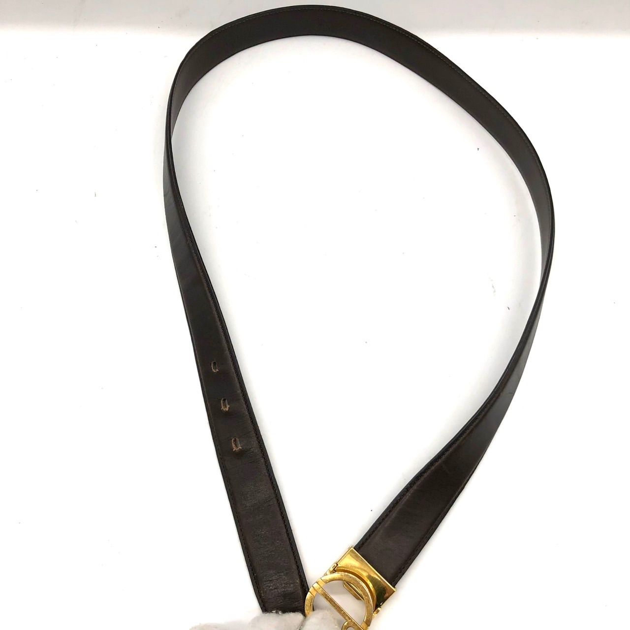 ダンヒル dunhill ベルト ブラウン 茶 ゴールド金具 レザー 103cm 本革