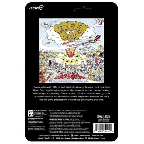 GREEN DAY フィギュア ドゥーキードッグ リ・アクション グリーン