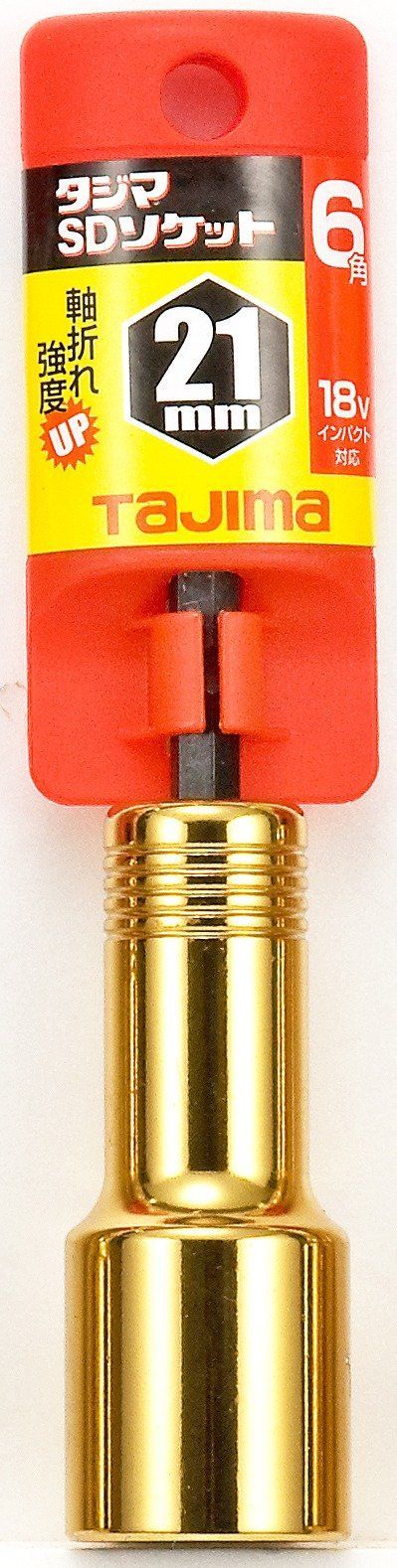 商品 21 mm TSK SD 6 K 6角 インパクトドライバー用SDソケット タジマ Tajima