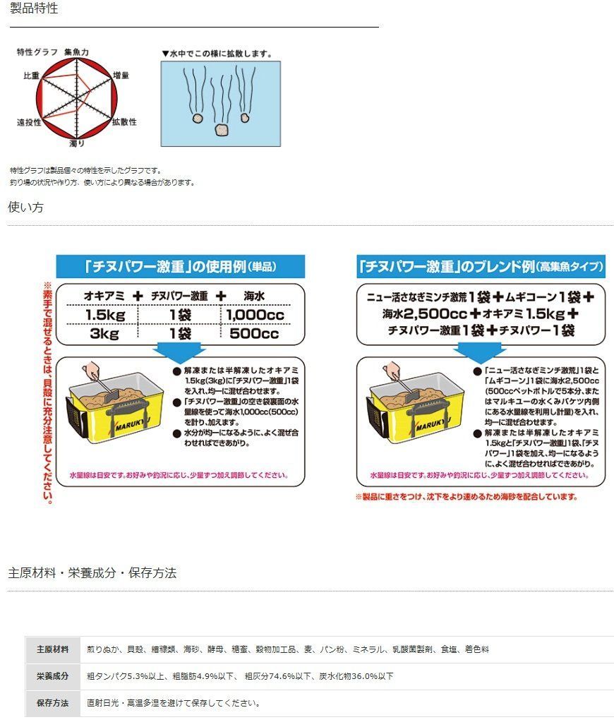 マルキュー MARUKYU チヌパワー激重 0575