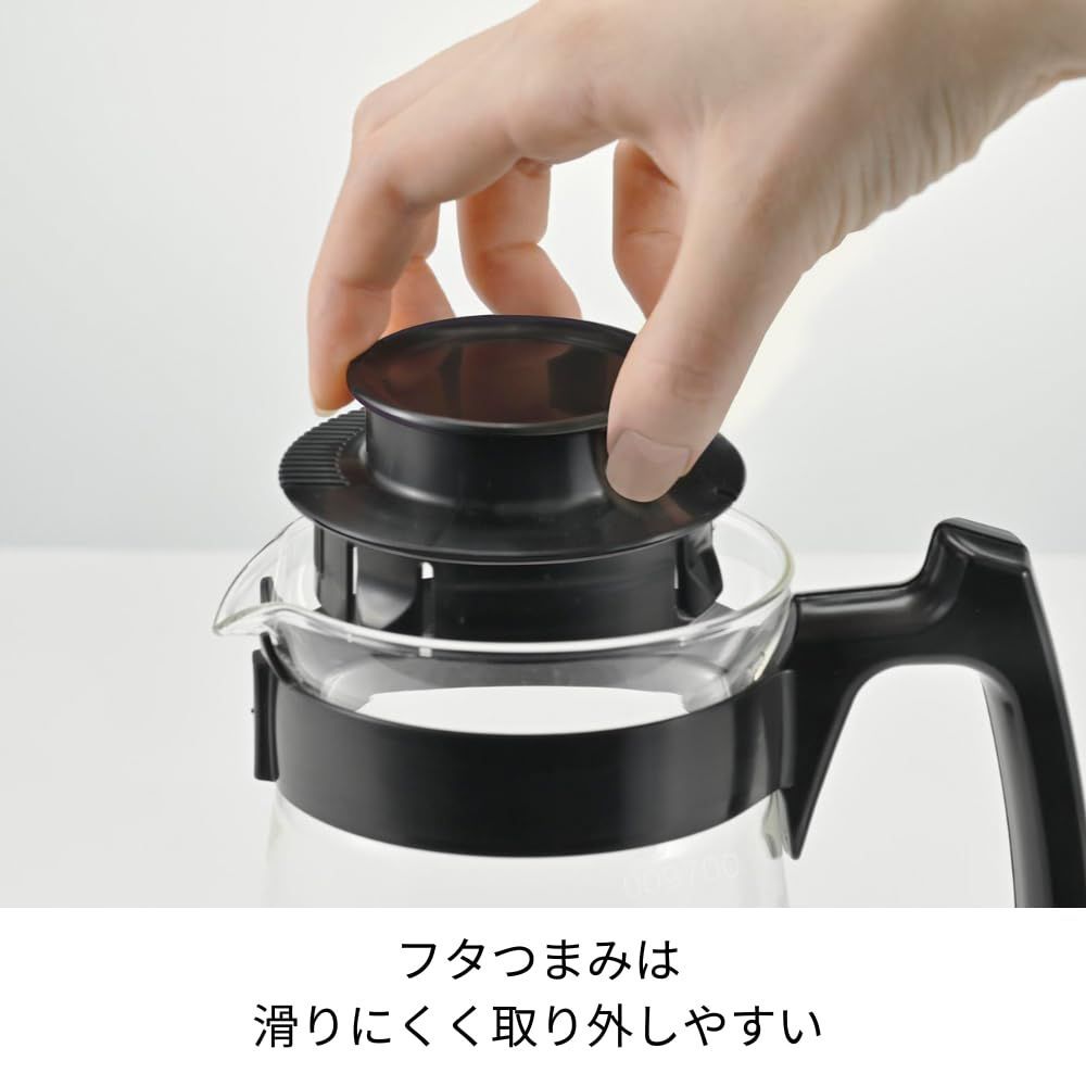 HARIO ハリオ ペガサス サーバー 600 電子レンジ対応 ml 2 5杯用 ブラック 日本製 PES 02 B