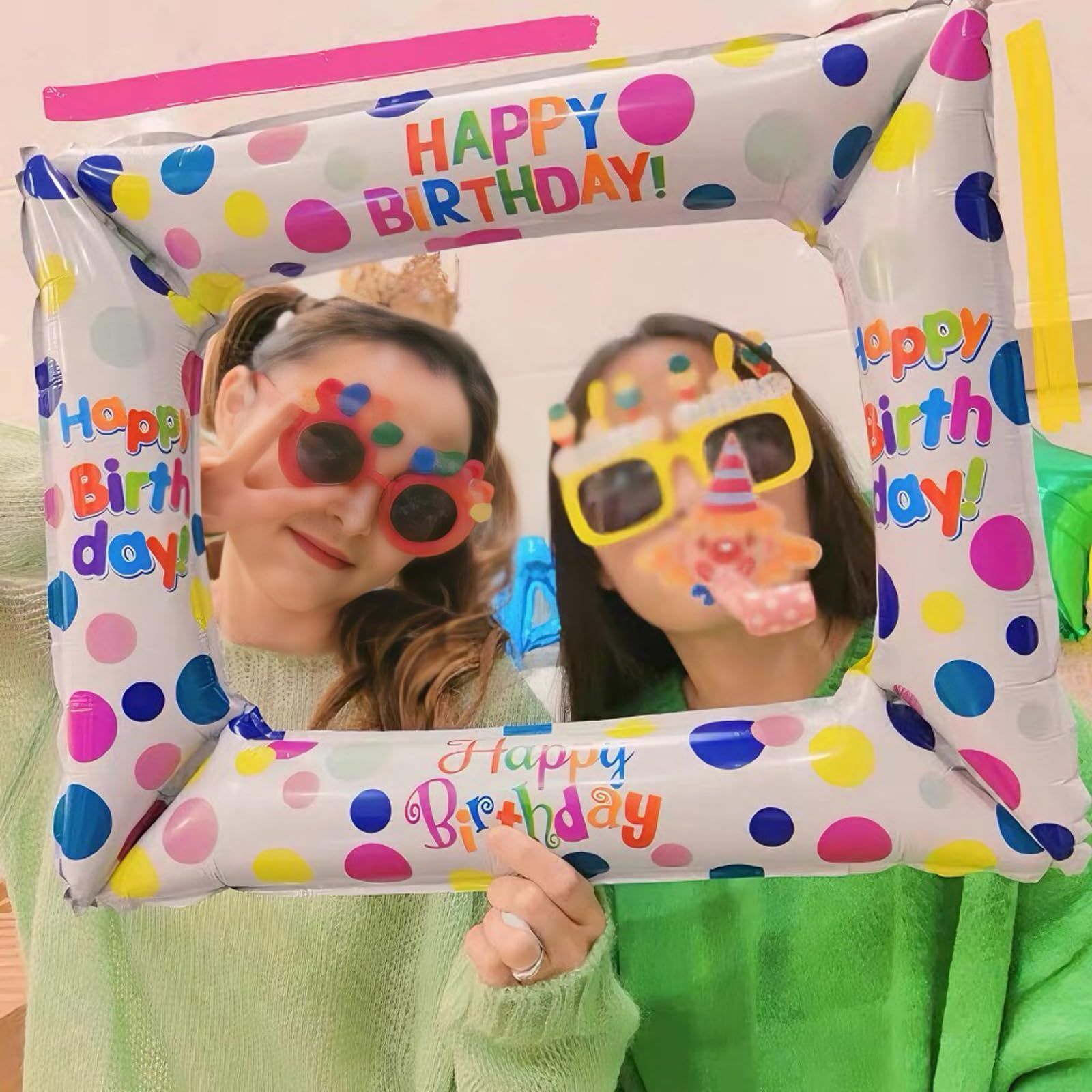 在庫 バースデー バルーン 飾り 大人 ケーキバルーン 女の子 フォトフレーム 男の子 飾り付け クマバルーン おしゃれ 2歳 写真撮影