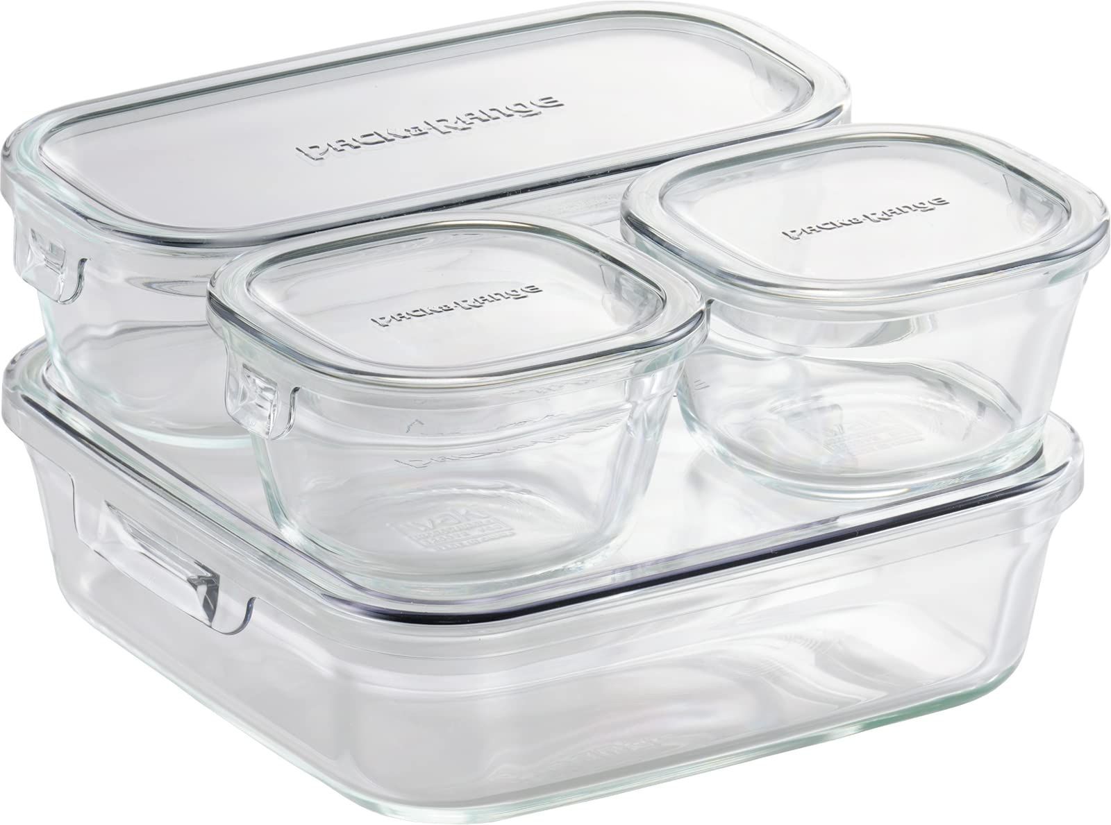 在庫処分 クールグレー システムセット ミニ 保存容器 パック レンジ 耐熱ガラス iwaki イワキ