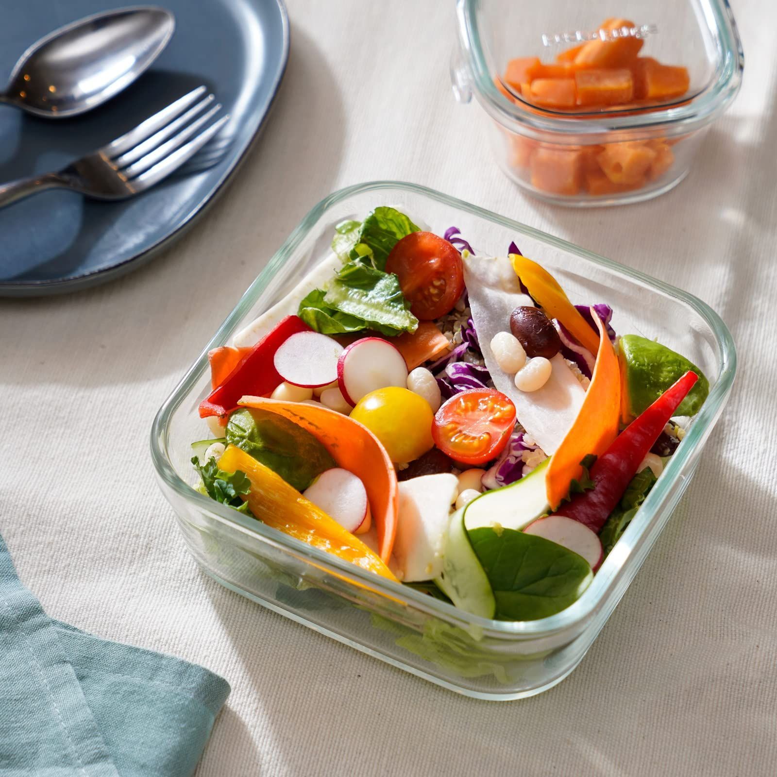 在庫処分 クールグレー システムセット ミニ 保存容器 パック レンジ 耐熱ガラス iwaki イワキ