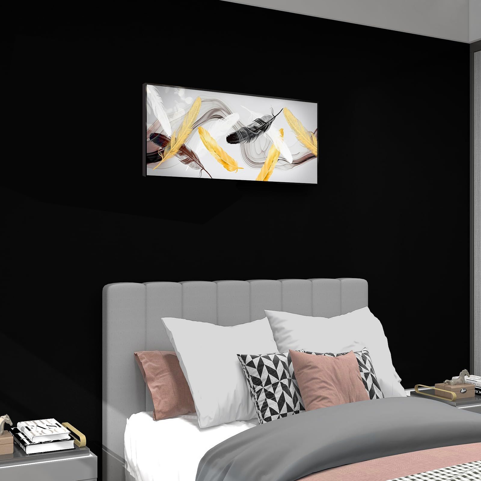  在庫 はがせる壁紙 リメイクシート 40 cmX 3 m ブラック 防水 無地 耐熱 黒 壁紙 のり付き 剥がせる壁紙 壁紙シール 装飾キッチン キャビネット テーブル 壁紙の上から張る壁紙 家具のDIY Cosnight 賃貸 その他 文房具 事務用品